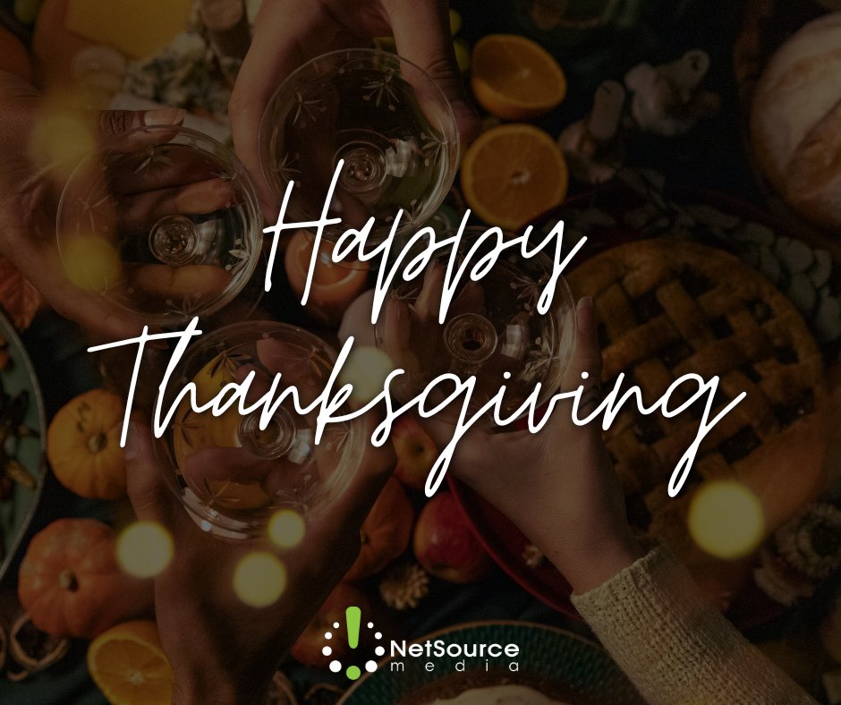 NetSourceMedia's tweet image. 🍁 Happy Thanksgiving! 🍁 Today, we give thanks for family, friends, and the opportunity to serve our incredible customers. Enjoy a day of good food and great company! 🦃