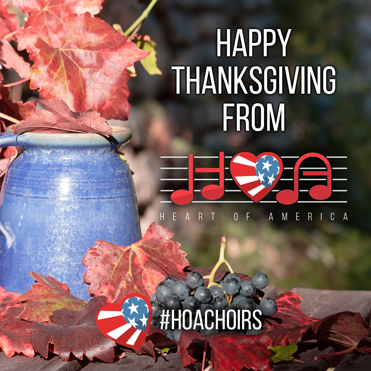 Have a wonderful Thanksgiving! We are so grateful for our HOA family. #HOAchoirs