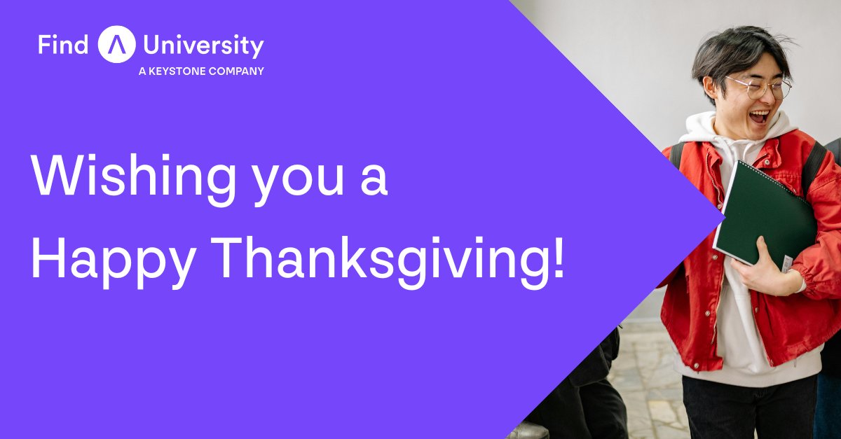 Wishing you a Happy Thanksgiving from the FindAUniversity team!