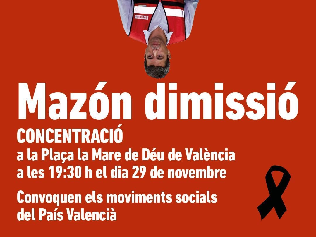 Canvi d'última hora. No ens deixen fer la concentració a la plaça de Manises. Diuen que per protegir l'edifici que l'altre dia va quedar empastifat. Des de la plaça de la Mare de Déu també ens sentiran. Recordeu portar al mòbil el so de l'alerta. La farem sonar a les 20:11.