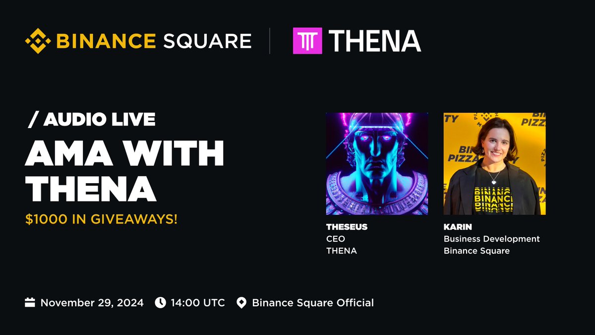 thenafi_'s tweet photo. Get ready for an explosive AMA with @binance Square tomorrow at 2 PM UTC!

Our CEO &amp; co-founder Theseus will reveal why THENA V3,3 is a game-changer for @BNBCHAIN and THE future of DeFi.

✨ https://t.co/NcQKrwcgFv https://t.co/bdfmVaocy3