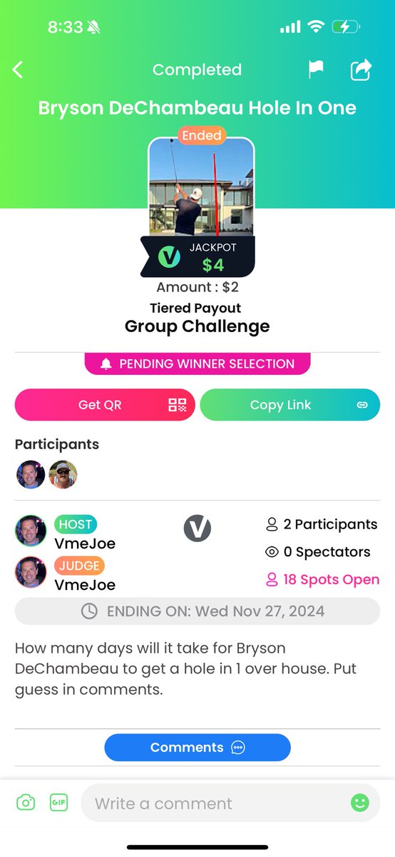 We were with you the hole way ⛳️😉