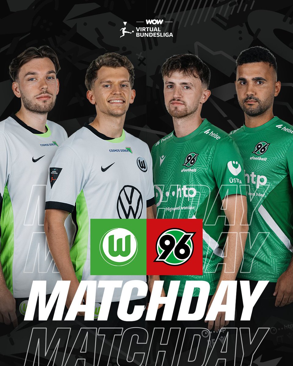VfL Wolfsburg E-Sport (@vflesport) on Twitter photo Matchday <a href="/vbl_official/">VBL | WOW VIRTUAL BUNDESLIGA</a> 🆚 <a href="/H96eFootball/">Hannover 96 eFootball</a> 🎮
Heute ruft der geografische und tabellarische Nachbar aus Hannover. Heute zählt nur der Sieg!⚔️
Unterstützt unsere Jungs live ab ca. 20.50 Uhr auf unserem Twitch-Kanal. ➡️vfl.ink/PO6I2 Matchday <a href="/vbl_official/">VBL | WOW VIRTUAL BUNDESLIGA</a> 🆚 <a href="/H96eFootball/">Hannover 96 eFootball</a> 🎮
Heute ruft der geografische und tabellarische Nachbar aus Hannover. Heute zählt nur der Sieg!⚔️
Unterstützt unsere Jungs live ab ca. 20.50 Uhr auf unserem Twitch-Kanal. ➡️vfl.ink/PO6I2