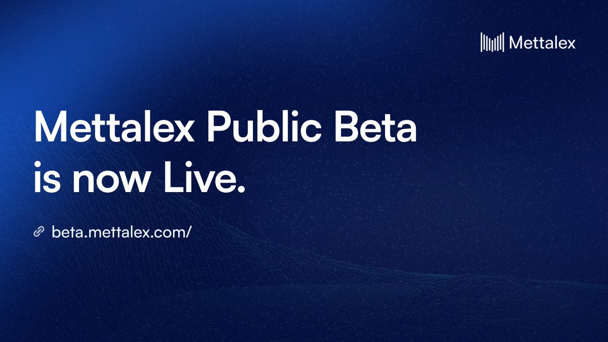 Mettalex's tweet photo. #Mettalex Public Beta is NOW LIVE! 🚀

Swap, trade, and explore Agentic #DeFi trading in action.

Explore now: https://t.co/kgp0G9OcC5

$MTLX #AI #Agents https://t.co/RcLJkyA80G