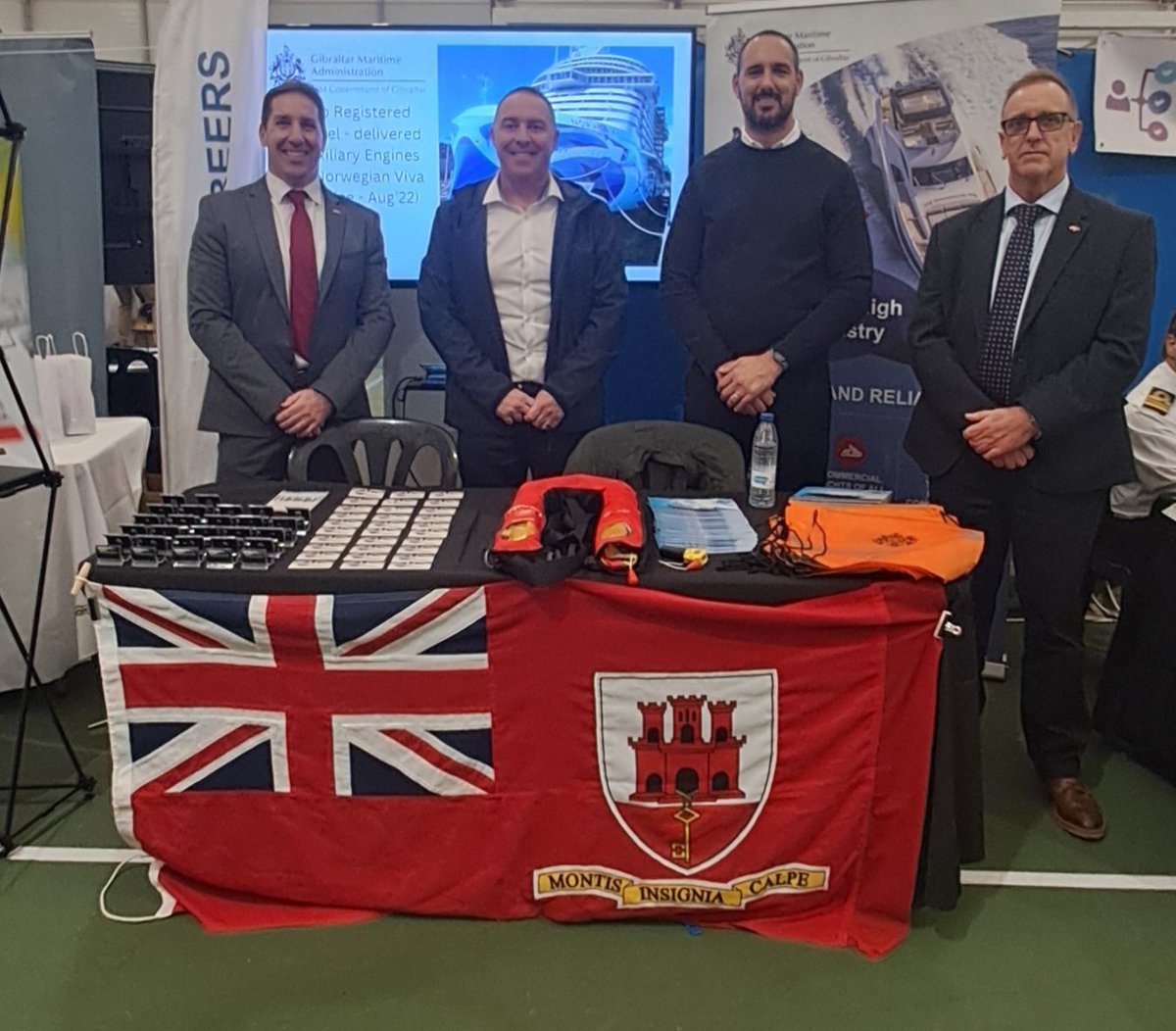 Gibmaritime's tweet photo. Representatives from the GMA are attending the Careers Fair hosted by the Gibraltar Youth Service &amp; CIPD Gibraltar Branch, showcasing shipping as a key pillar of Gibraltar's economy &amp; inspiring young people to pursue rewarding careers in the maritime sector. https://t.co/g29hGZ9dwE