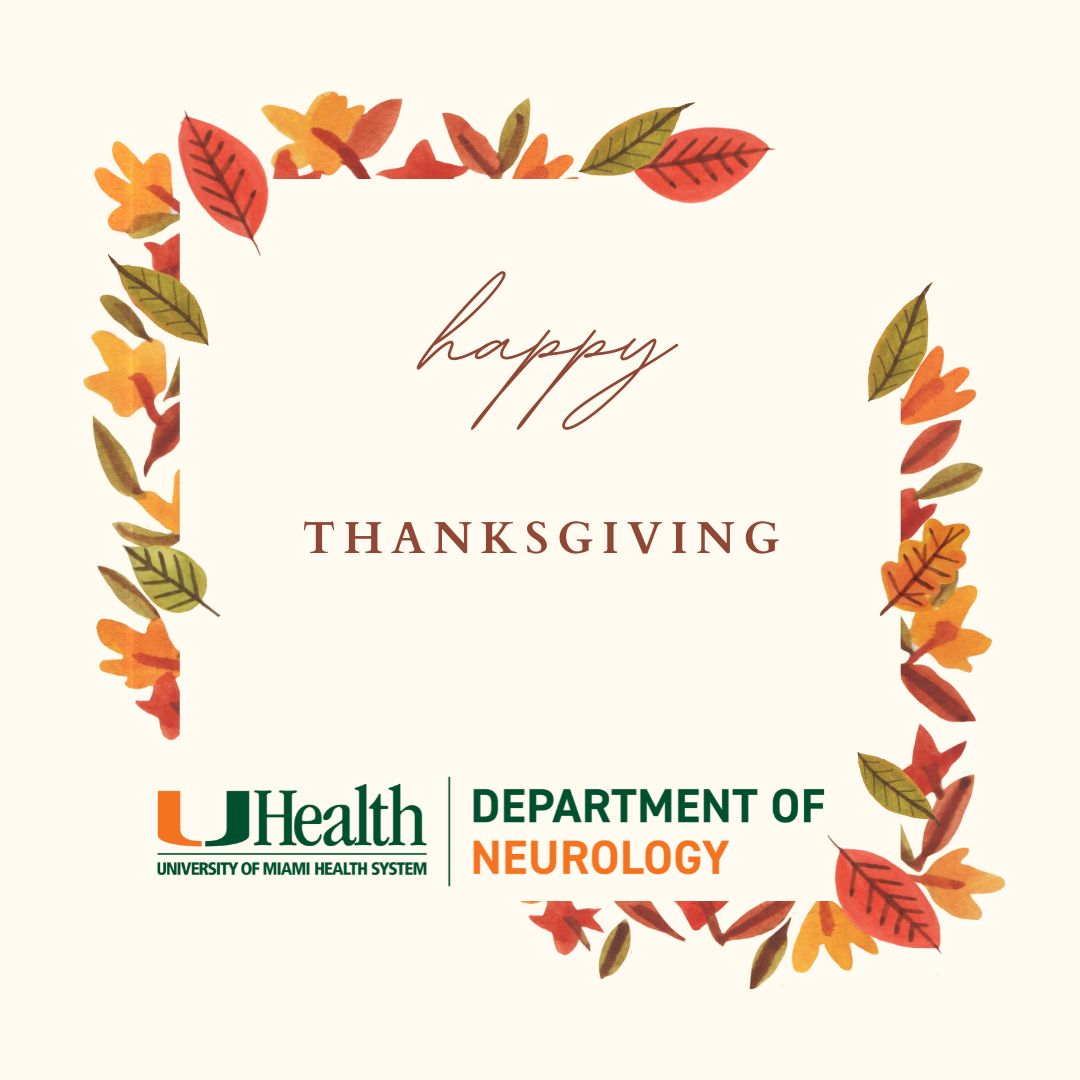 UMiami Neurology (@umiamineuro) on Twitter photo We are thankful for your support and trust. Our best wishes for a Happy #Thanksgiving. <a href="/DrJRomanoNeuro/">Jose Romano, MD, FAHA, FAAN, FANA</a> <a href="/UMiamiHealth/">UMiami Health System</a> @UMiamiMedicine We are thankful for your support and trust. Our best wishes for a Happy #Thanksgiving. <a href="/DrJRomanoNeuro/">Jose Romano, MD, FAHA, FAAN, FANA</a> <a href="/UMiamiHealth/">UMiami Health System</a> @UMiamiMedicine