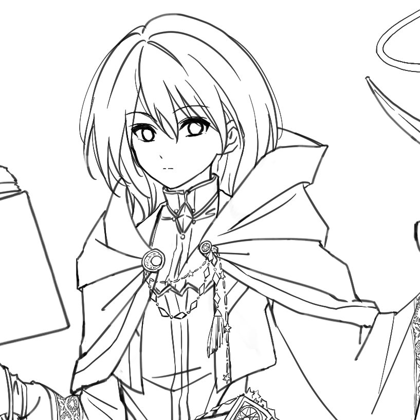 Left_TypeB's tweet photo. 今日はここまで描きました〜！ヒカリの顔も！
全身のできはぜひアーカイブを！（笑）
（全部できたらもちろんUPします） https://t.co/pohmsqSD0Z
