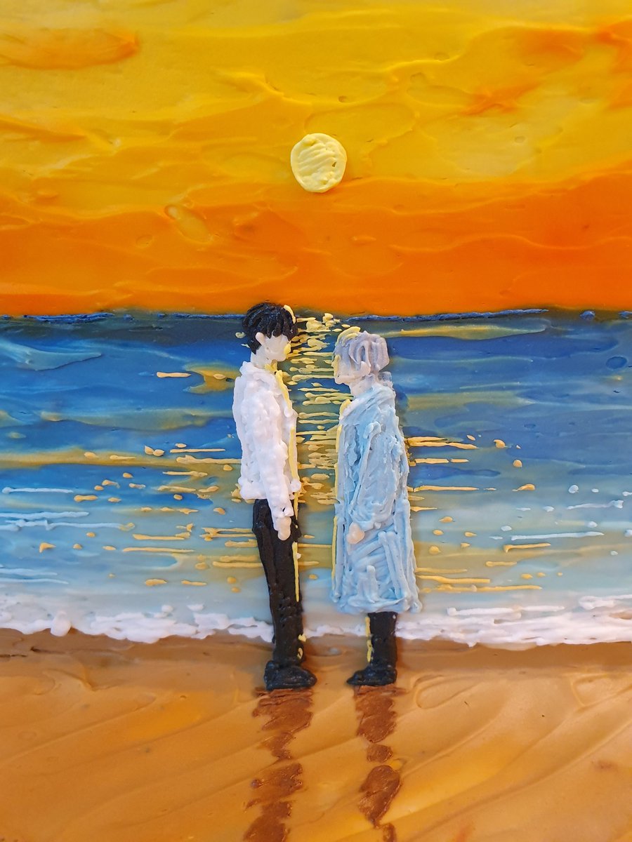 티피님이 너무 엄청난 아트 케이크 선물을 주셨어요!!!!!!!! 세상에 이런거 첨받아봄 으헝헝 감동😭❤️‍🔥 너무 섬세하게 구현되어있어서 신기해서 열심히 구경하고 사진찍음ㅋㅋ 아까워서 어떻게 먹지..?🥺💦