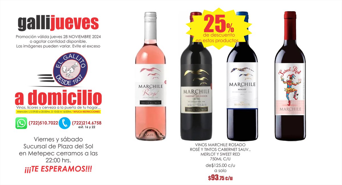 vinoselgallito's tweet photo. Gallijueves!!!!

#gallijueves #amigallitos #vinotinto #cabernet #merlot #sweetred #vinorosado #marchile https://t.co/IGkP4GoAEM