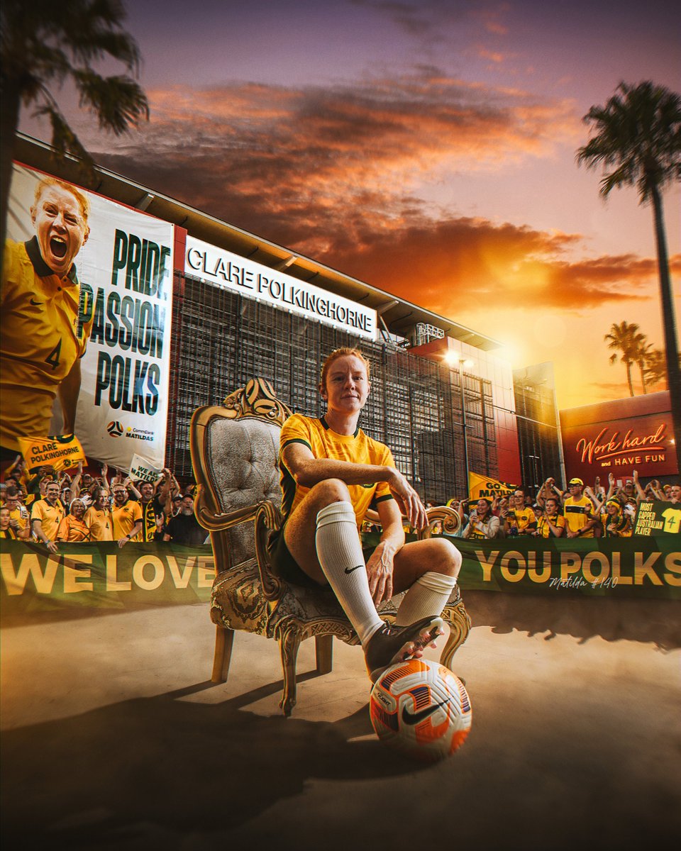 TheMatildas's tweet photo. The most-capped Australian player of all time 🇦🇺4️⃣

There will never be another player like @clarepolks89 ❤️

#Matildas #ThankYouPolks https://t.co/tyP3BdqL7Q