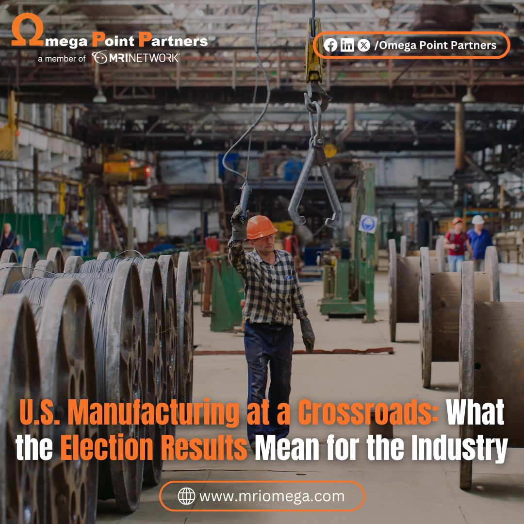 🔗 Explore more about the election’s impact on manufacturing: mriomega.com/index.php/engi…

#MadeInUSA #ManufacturingTrends #Innovation #GreenTechnology #Automation #ElectionResults #FutureOfWork