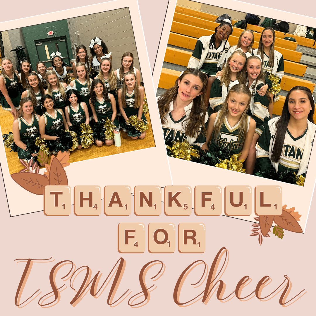 happy thanksgiving from tsms cheer! 🍁