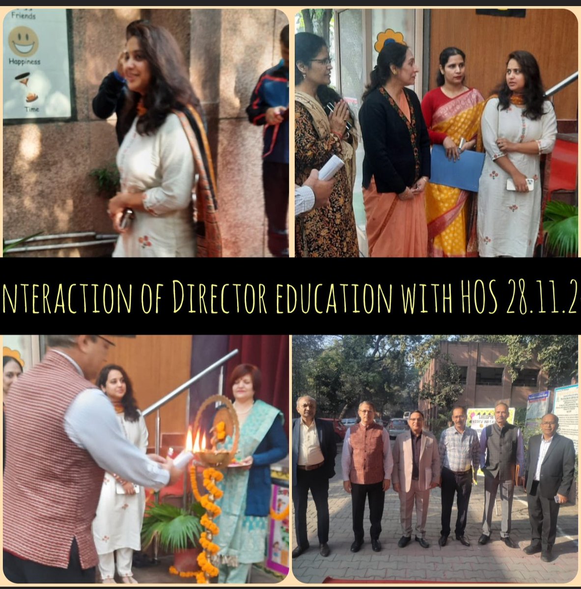 VSSKV_Kalkaji's tweet photo. The Director of Edun Ms Veditha Reddy visited VSSKV No.1 Kalkaji with Addl Director Ms. Rita Sharma on 28.11. 2024 . RDE South,OSD,Mr Raj Kumar,DDE Dist S Mr Anil Kumar and DDE DistSouth East Mr S C Meena,DDE Zone 23,24,25,29 They interacted with HOS from govt and aided schools https://t.co/IgGd7Jutoy