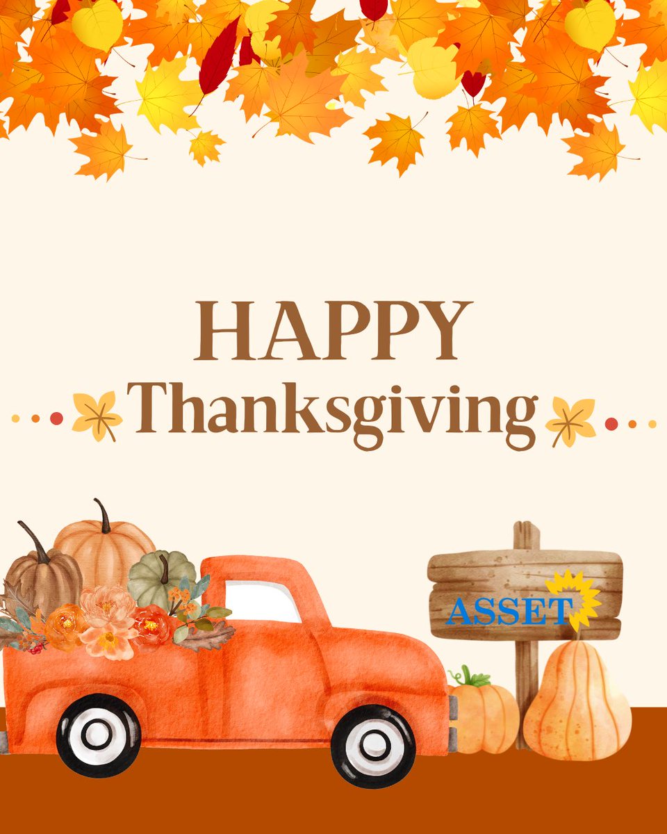 May our Lives Be Filled with Both Gratitude and Giving.  Happy Thanksgiving from all of us at #assetny