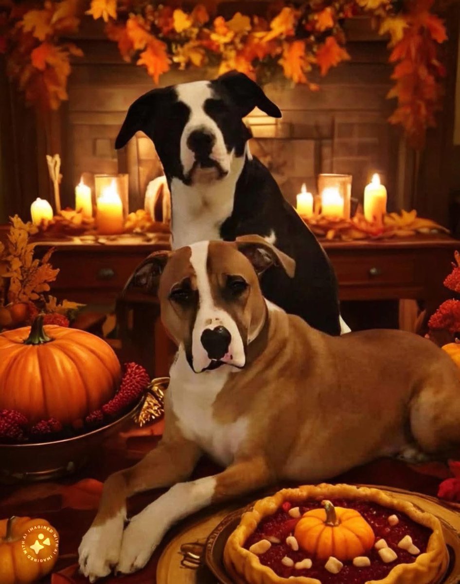 #HappyThanksgiving everyone! Be safe and make sure you only give your pets things they can eat!! From #GordoTheDog &amp; <a href="/ZekeTheDog1/">Zeke The Dog</a>