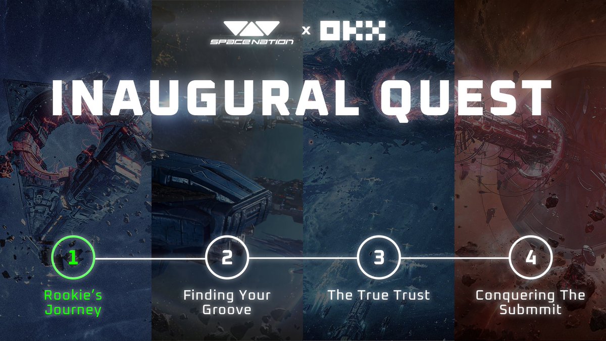 SpaceNationOL's tweet photo. Let's kickstart @wallet inaugural Gamesphere Quest with a bang!   

OKX Gamesphere gamers can earn rewards valued up to $88 USDC by navigating their spacecraft into the depth of Oikos & ascend from a rookie to a battle tested captain in the most immersive space themed web3 MMORPG. 

Battle. Mine. Explore.

Oikos awaits, game on OKX!