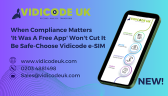 VidicodeUK's tweet photo. Security meets simplicity with Vidicode UK eSIMs 🔒 

No apps to download
No physical SIMs to lose

Just reliable mobile recording and cost management.

Call Vidicode UK on 0203 4881498 Today! https://t.co/se4rk3o4Ku