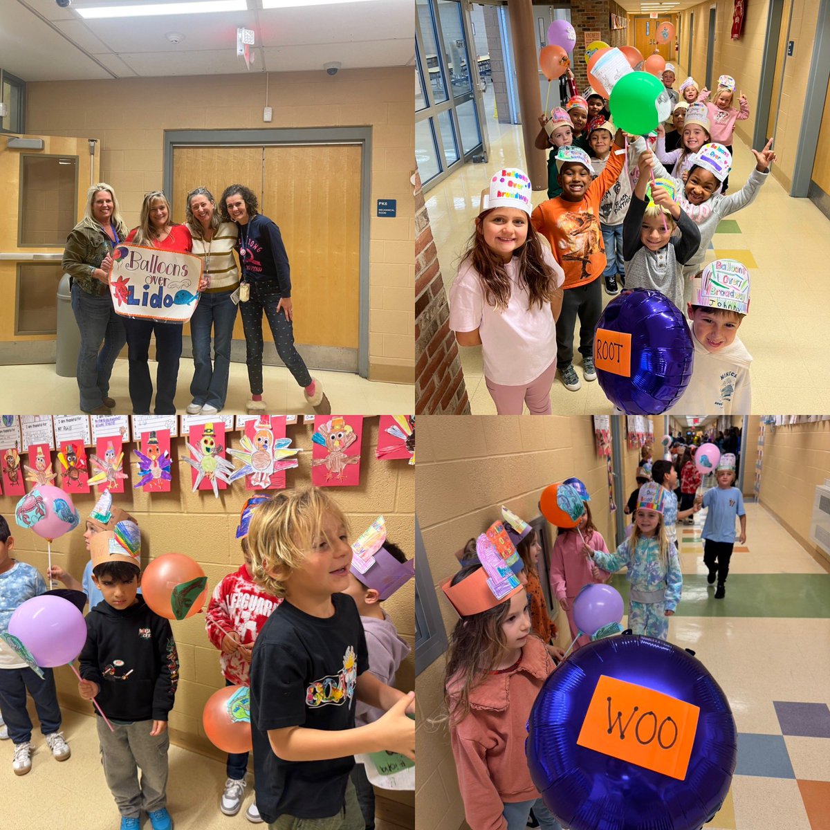 LbnyLido's tweet photo. In honor of the Thanksgiving Day Parade in NYC we celebrated Balloons Over Lido. Thank you to Ms. Nichollas for helping to put together our event. Thank you to our Lido band members and Ms. Marmol for providing us with our marching music ❤️🐳 Part 1 https://t.co/2hMnuqadfh