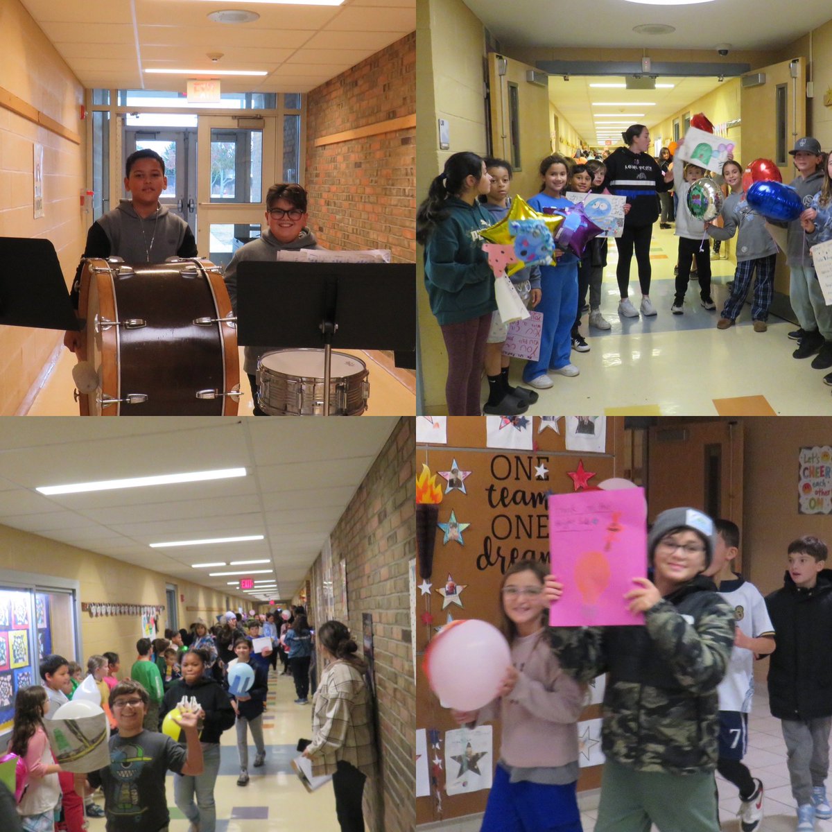 LbnyLido's tweet photo. In honor of the Thanksgiving Day Parade in NYC we celebrated Balloons Over Lido. Thank you to Ms. Nichollas for helping to put together our event. Thank you to our Lido band members and Ms. Marmol for providing us with our marching music ❤️🐳 Part 1 https://t.co/2hMnuqadfh
