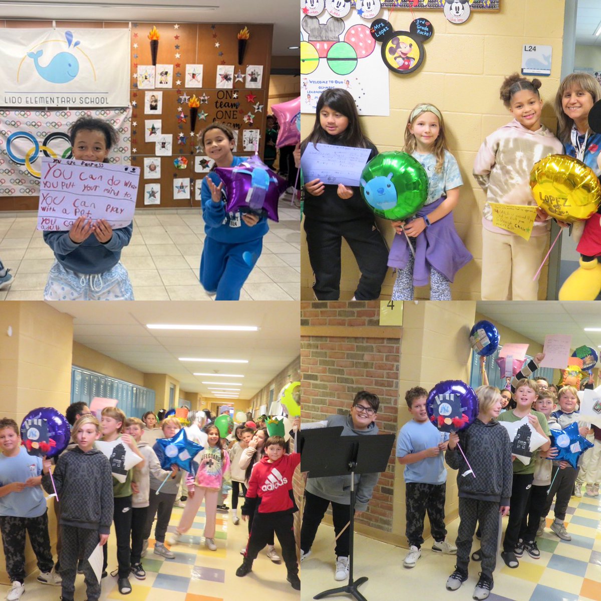 LbnyLido's tweet photo. In honor of the Thanksgiving Day Parade in NYC we celebrated Balloons Over Lido. Thank you to Ms. Nichollas for helping to put together our event. Thank you to our Lido band members and Ms. Marmol for providing us with our marching music ❤️🐳 Part 1 https://t.co/2hMnuqadfh