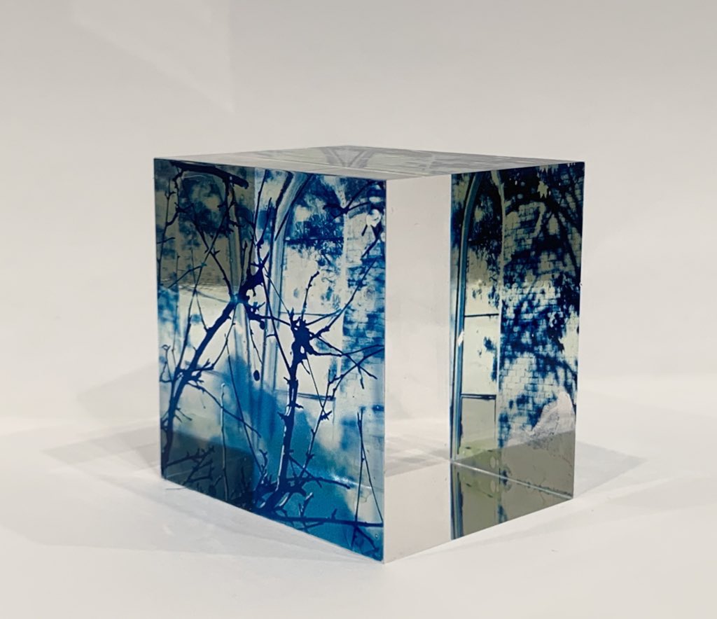 Cyanotype done on a prism