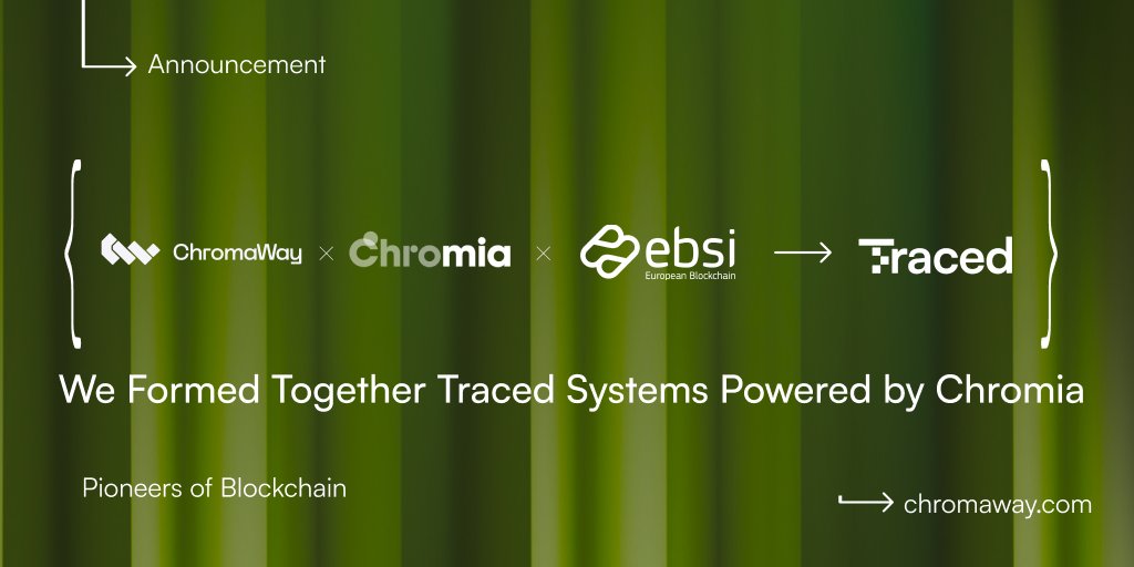 🔗 <a href="/TracedSystems/">Traced Systems</a> is here: One Scan, Countless Impacts! ♻️ 💚

Powered by <a href="/Chromia/">Chromia | Power to the Public</a> &amp; co-developed by <a href="/ChromaWay/">ChromaWay</a> and <a href="/EU_EBSI/">European Blockchain Services Infrastructure (EBSI)</a>, we’re reshaping supply chains with #blockchain driven #sustainability and #Web3 elements.

🔋 Batteries: Circular traceability from production to