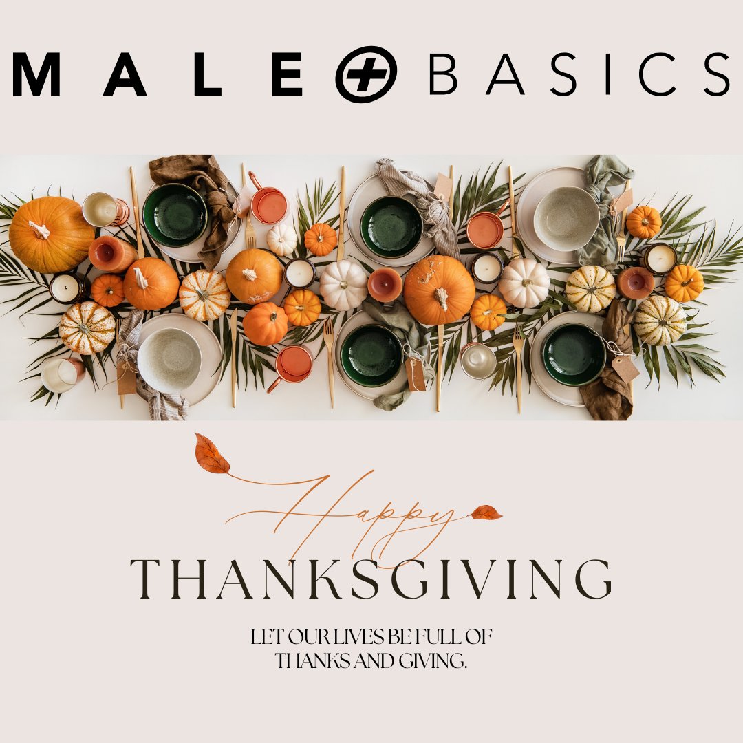 This Thanksgiving, we're thankful for your trust in comfort and style. 🍂🧡 Enjoy the holiday—something exciting is just around the corner! 🦃 #Malebasics #ThanksgivingVibes