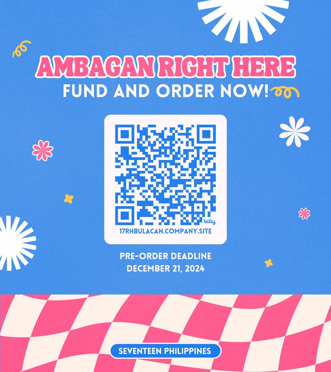 seventeenphil's tweet photo. 💖 AMBAGAN RIGHT HERE 💖

Unveiling our goods to support the upcoming fan projects for SEVENTEEN Right Here in Bulacan!

Grab it here: https://t.co/FoErD9vUbi

🛒 Pre-Order ends on Dec. 21
📦 Ship-out starts on Jan. 5

All items are made to order. Strictly no cancelation 🙏 https://t.co/sW9FFRQXyg