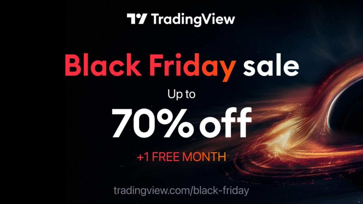 edwardmorra_btc's tweet image. Great news! 

My friends from @tradingview are having a Black Friday sale (-70% off). This is probably the single most important service if you're trading/charting

Together with TV we're also giving away 1 Annual Premium subscription!

To win just Like &amp;amp; RT this. Winner in 24h