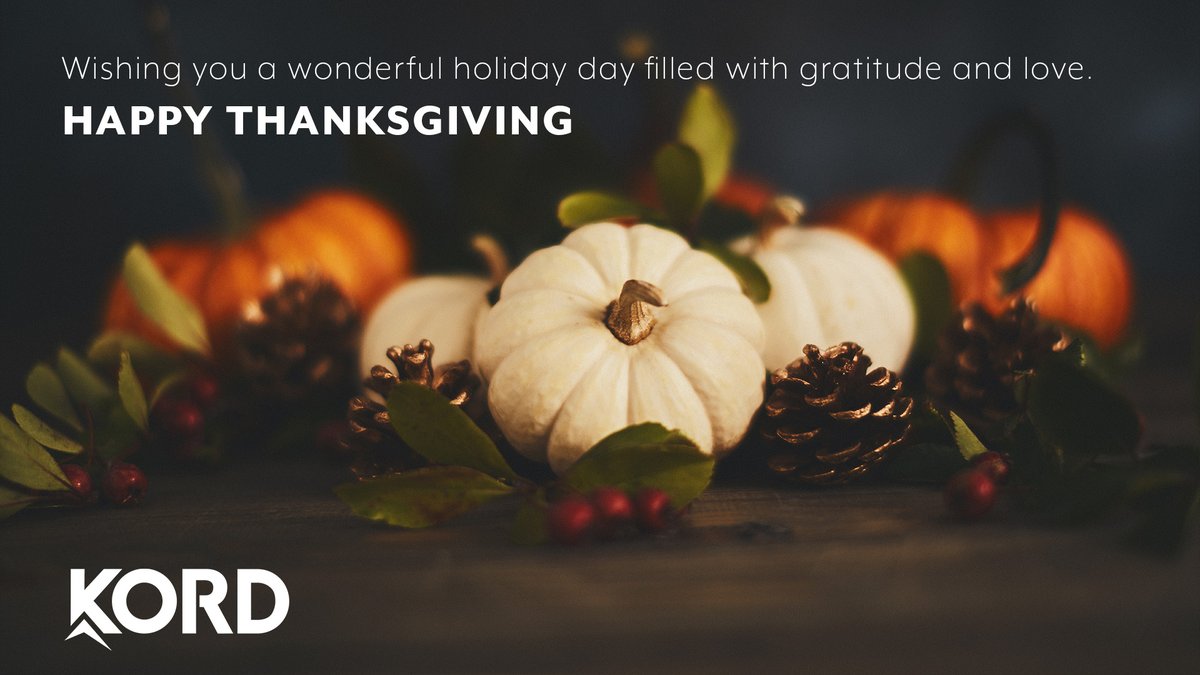 🍂🦃 Happy Thanksgiving from all of us at KORD! 🦃🍂