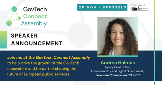 InteroperableEU's tweet image. Now at #GovTechConnectAssembly our Deputy Head of Unit @andrea_halmos takes part in panel on how an #interoperable #GovTech ecosystem can unlock full potential of innovation in 🇪🇺. 

Live👉youtube.com/watch?v=RtcFbC…

#GovTechConnect #Innovation #PublicServices #DigitalTransformation