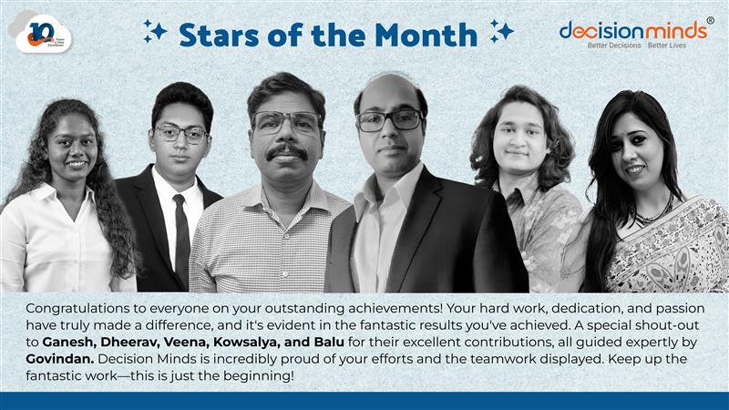 DecisionMinds's tweet photo. "Spotlight on Success: Our Amazing Team!"

We are thrilled to celebrate the outstanding achievements of our incredible team! Your hard work, dedication, and passion have truly made a difference, and the fantastic results speak for themselves.

#Teamwork #SuccessTogether https://t.co/tGLyo2C1vu
