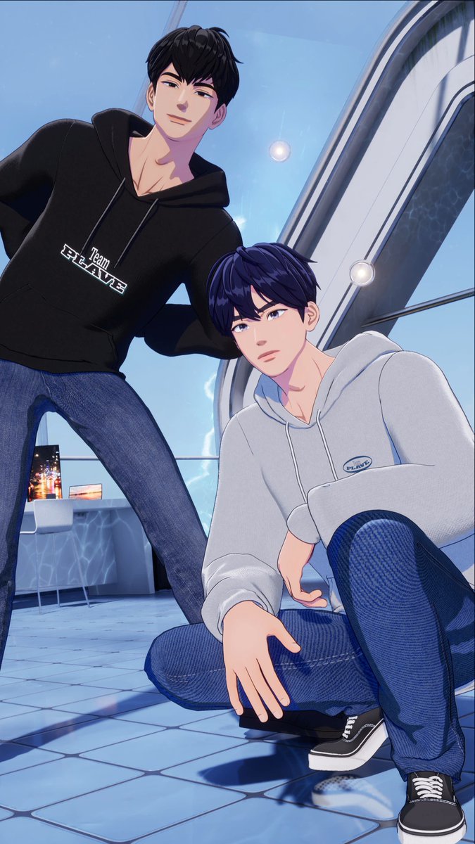 plave_official's tweet photo. [📸]

241128 오늘도 플며들었다 💙🖤

#PLAVE #플레이브
#예준 #하민 #YEJUN #HAMIN
#PLAVE_LIVE https://t.co/nhy31hiUdX
