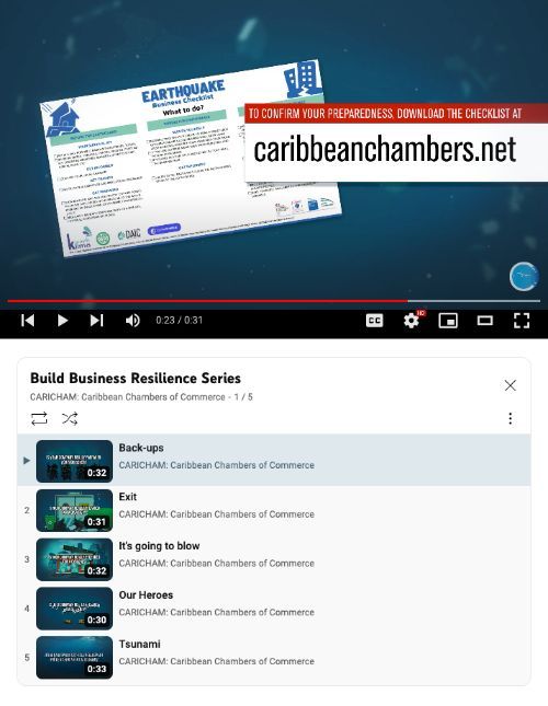 Join us for our Building Business Resilience Video Series, designed to empower Caribbean businesses to adapt, thrive, and overcome challenges. 🚀 Watch now and future-proof your business! buff.ly/4eTrdOa 
#CaribbeanBusiness #BusinessResilience