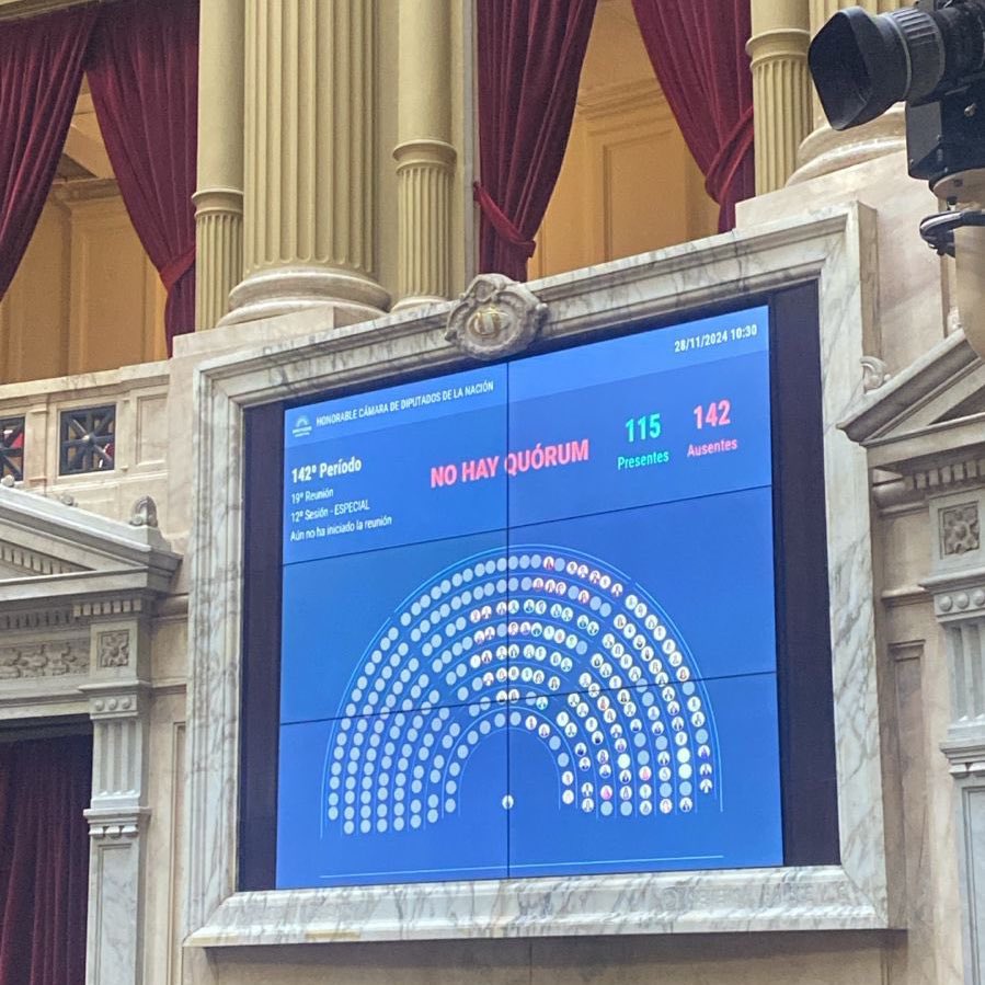 🏛️❌ Lamento que no haya sesión hoy. Perdimos una oportunidad clave para sancionar leyes fundamentales, como Ficha Limpia, poner fin a la puerta giratoria judicial y avanzar en el juzgamiento de los responsables de actos de terrorismo, como los atentados a la AMIA y la Embajada