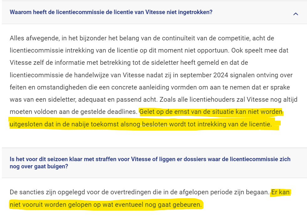 Huubkoeman's tweet photo. @martwoutnl @tweetsvanmars Daar wordt specifiek over omshreven dat 'niet vooruit kan worden gelopen op wat evt nog gaat gebeuren. Wekt dus de indruk dat de licentie alsnog ingetrokken kan worden, ondanks deze al gegeven straf. Onduidelijk. https://t.co/pTXrTu2Rli