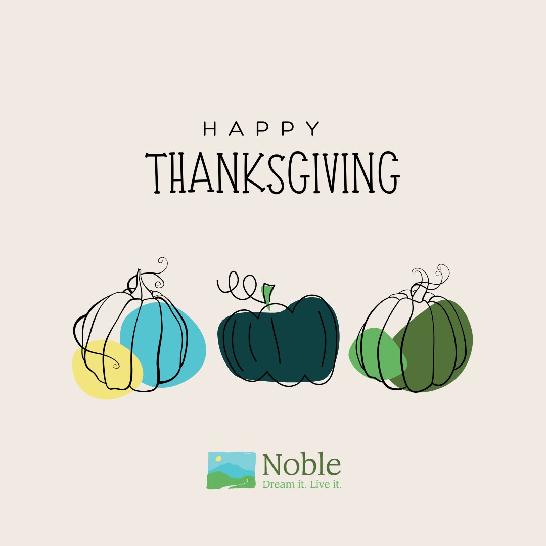 We are grateful for the incredible individuals, families, and partners who make our work possible. To our supporters, thank you for believing in our mission.

From all of us at Noble, Happy Thanksgiving! 🦃 

#ThankfulForYou #DreamItLiveIt