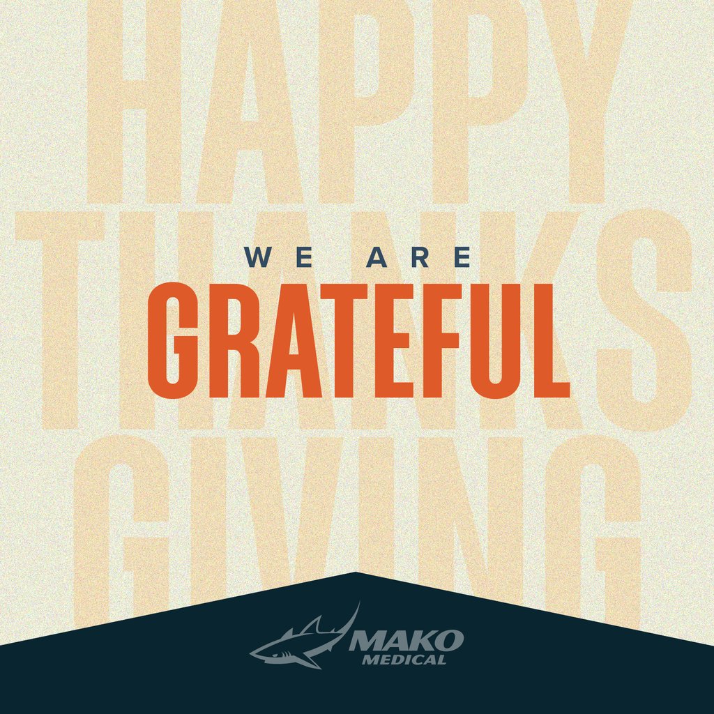 Grateful for the opportunity to serve our community, one test at a time. This Thanksgiving, we’re thankful for our amazing team, partners, and patients who inspire us daily. Wishing you and your loved ones a safe, healthy, and blessed holiday! 🧡🍂 #Thanksgiving #MAKOMedical