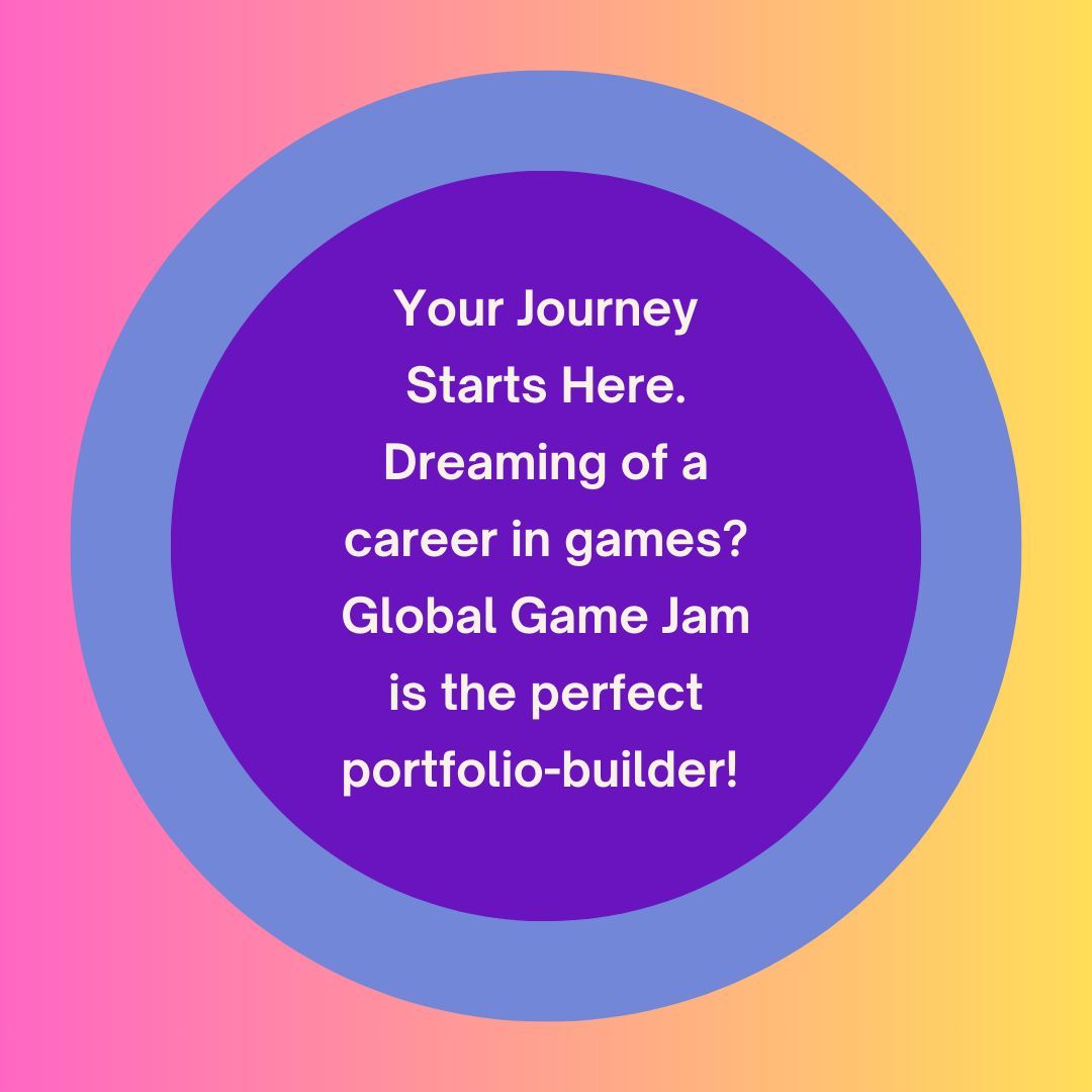 globalgamejam's tweet image. Your Journey Starts Here 📚🎮
Dreaming of a career in games? Global Game Jam is the perfect portfolio-builder! Create something tangible, collaborate with peers, and show off your work to future teams &amp;amp; employers.✨ 

#GGJ25 #GameDevGoals #GameDev #IndieGames