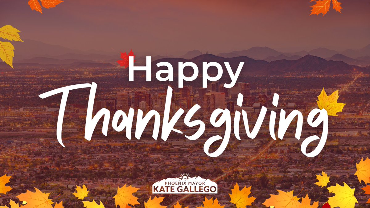 Happy Thanksgiving, Phoenix! Wishing you all a joyful holiday surrounded by family, friends, and gratitude.