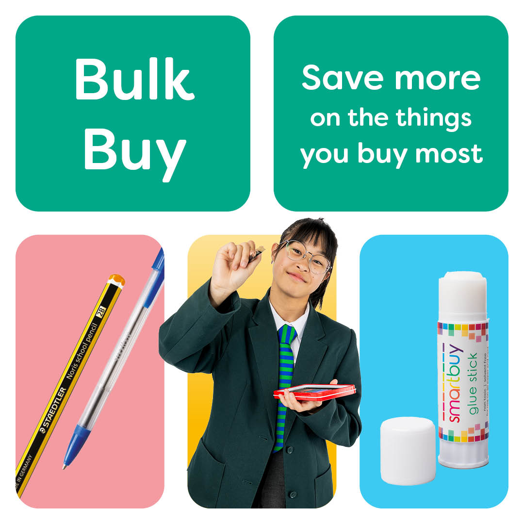 Whether you need a top up on your cleaning supplies or are looking stock up on your classroom essentials, our Bulk Buy range offers bigger pack sizes and is designed to offer you great value on the resources you buy most. 

Discover the full range at espo.org/bulk-buy.