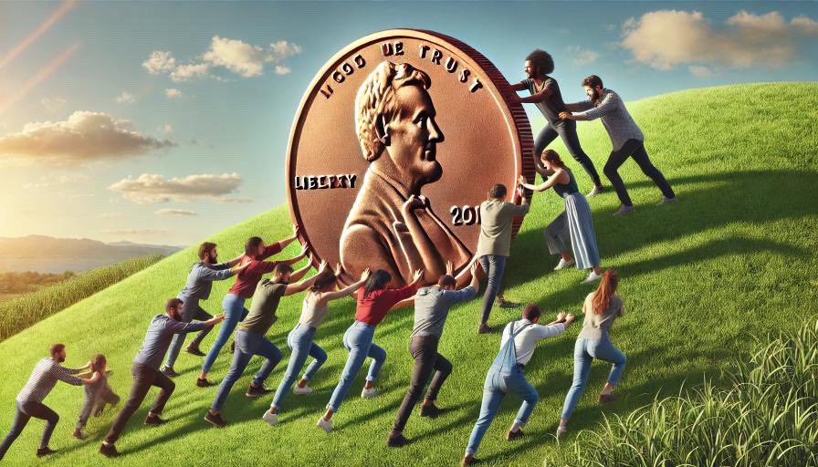 Alt4SucesGuswho's tweet photo. As the Clock Ticks the $PennyPush Gets Larger We will Push this Penny Across the Map #pennypush https://t.co/kVvwUmh4FA