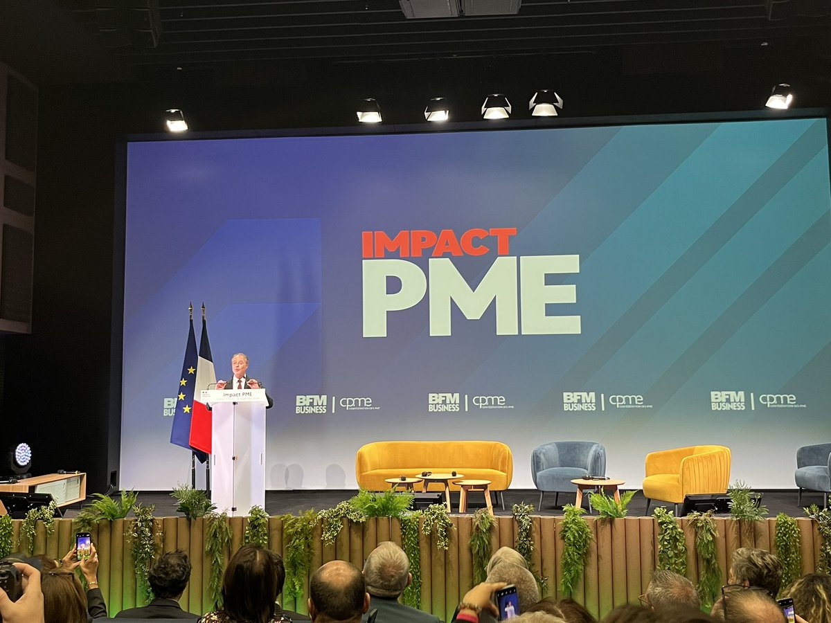#IMPACTPME 🔴| "Notre message est simple : nous, chefs d’entreprise, avons besoin de 3 choses : de la lisibilité, de la stabilité et de la visibilité" demande <a href="/AsselinFasselin/">François Asselin</a> #CPME à <a href="/MichelBarnier/">Michel Barnier</a>