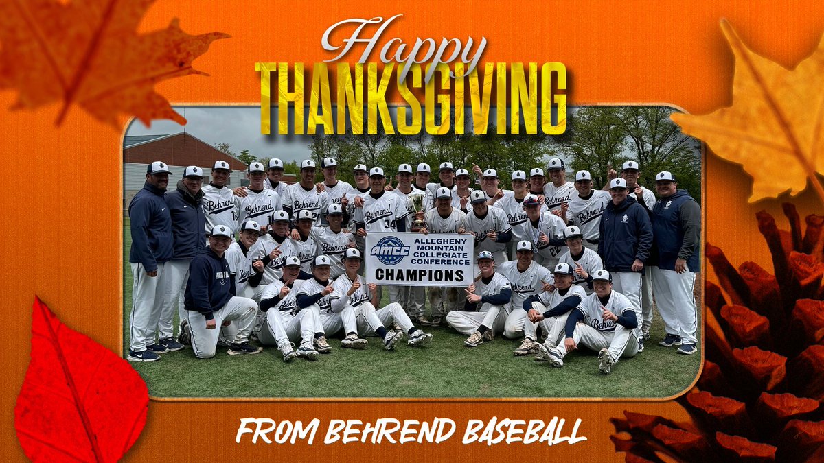 We are full of gratitude for all of our alumni, friends and family that make up Behrend Baseball Nation. Enjoy today.