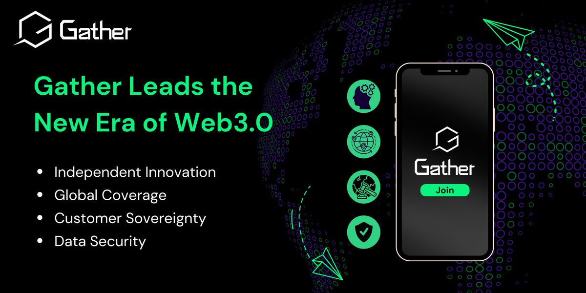 GatherGlobal's tweet photo. Gather: Leading the Web3.0 Revolution

 • 🌍 Global Reach
 • 🌟 Innovation at Core
 • 🛡️ User Control
 • 🔒 Data Security

Join us and shape the future of Web3. 

#Gat #gatherglobal #socialfi #web3 #Nac #bnb https://t.co/RPutOU6Cpa