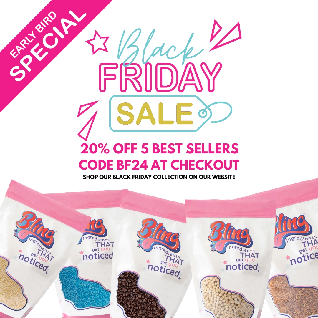Our Early Bird Black Friday Deals are here!

We've slashed the prices on 5 of our most popular products!

Head to the website to find out whats on offer!

Simply add to your cart and apply the code BF24 at the checkout! 🤟

blingingredients.com/collections/bl…