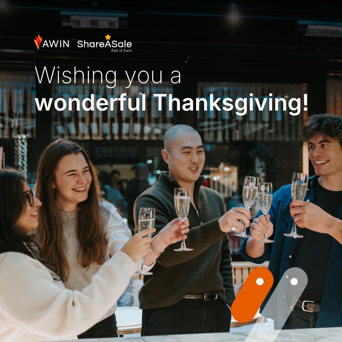 This Thanksgiving, we're grateful for our amazing team, our clients, and the opportunities we've shared this year. Wishing everyone a season filled with gratitude and joy! 🍂🦃 Happy Thanksgiving from the Awin &amp; ShareASale Team!