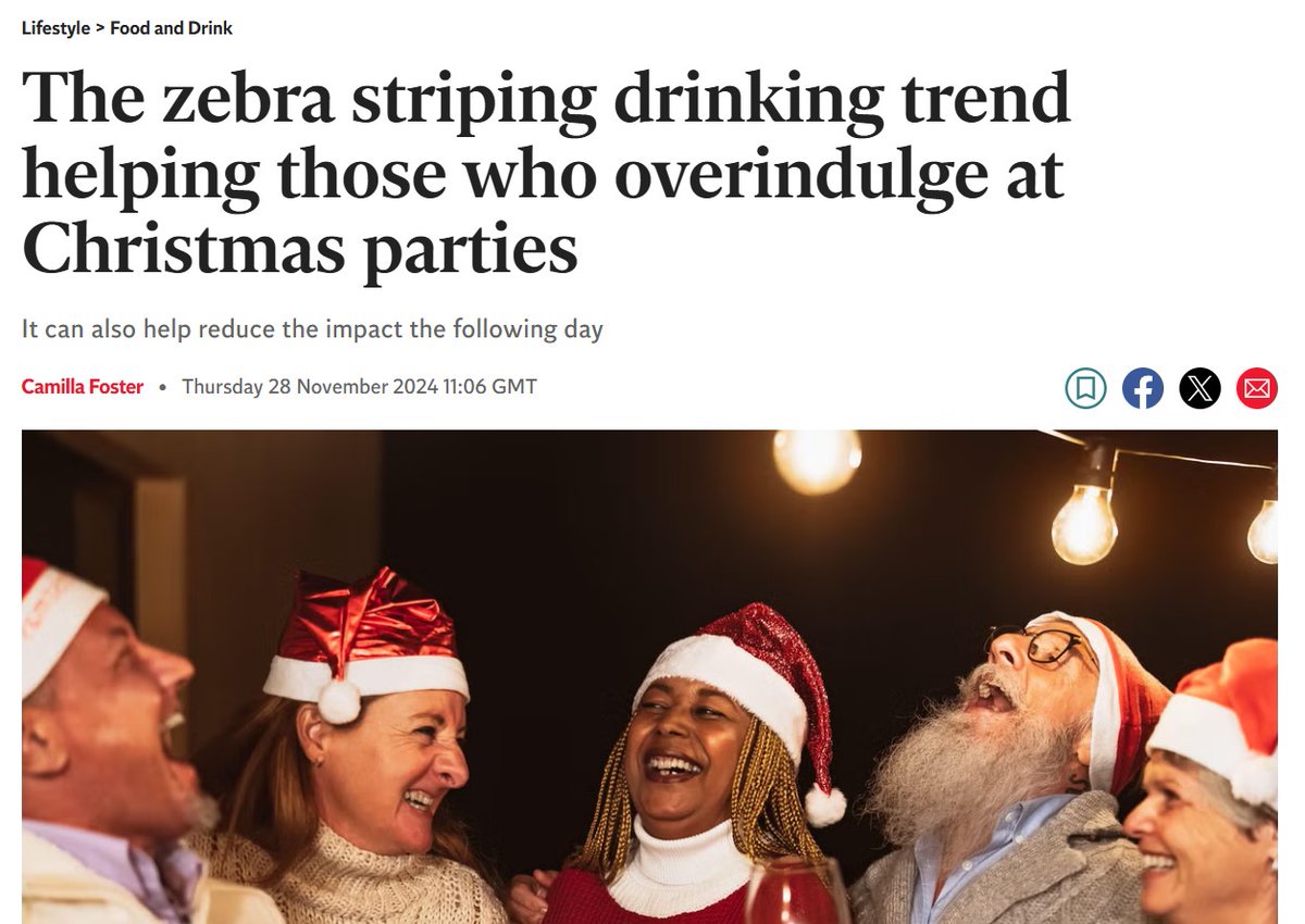 Alcohol Change UK (@alcoholchangeuk) on Twitter photo "The party season can be a time where drinking seems to surround us, making it harder to cut down, even if we want to.”
Our CEO <a href="/RichardCPiper/">Richard Piper</a> talks about alternating between alcoholic and alcohol-free drinks, known as 'zebra striping' and how it can help us master mindful "The party season can be a time where drinking seems to surround us, making it harder to cut down, even if we want to.”
Our CEO <a href="/RichardCPiper/">Richard Piper</a> talks about alternating between alcoholic and alcohol-free drinks, known as 'zebra striping' and how it can help us master mindful