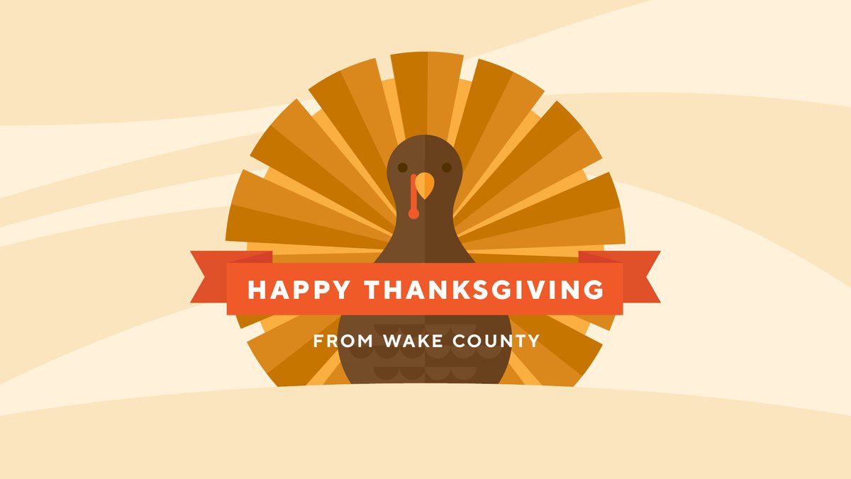 WakeGOV's tweet photo. Happy #Thanksgiving, #WakeCounty! 🦃
What better time for us to tell you how grateful we are for all of our municipalities, #TeamWake employees, #Wake residents and local businesses.
#WakeIsGreat because of YOU, #ThankYou! 🧡 https://t.co/jskpTGm0Bg