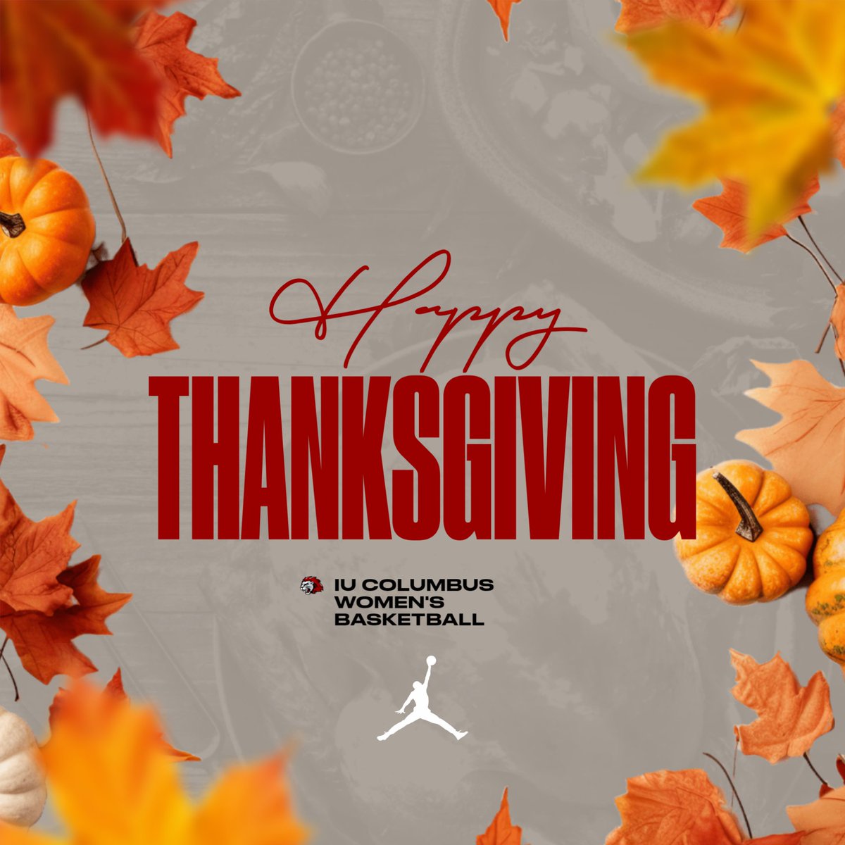 Happy Thanksgiving from IU Columbus Women's Basketball! #rollpride